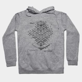 Patent Print 3D Chessboard Boardgamer Gift Hoodie